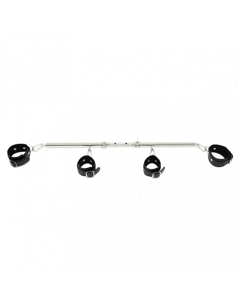 Rimba - 4 Fesseln mit verstellbaren Spreidstange 55-85 cm.