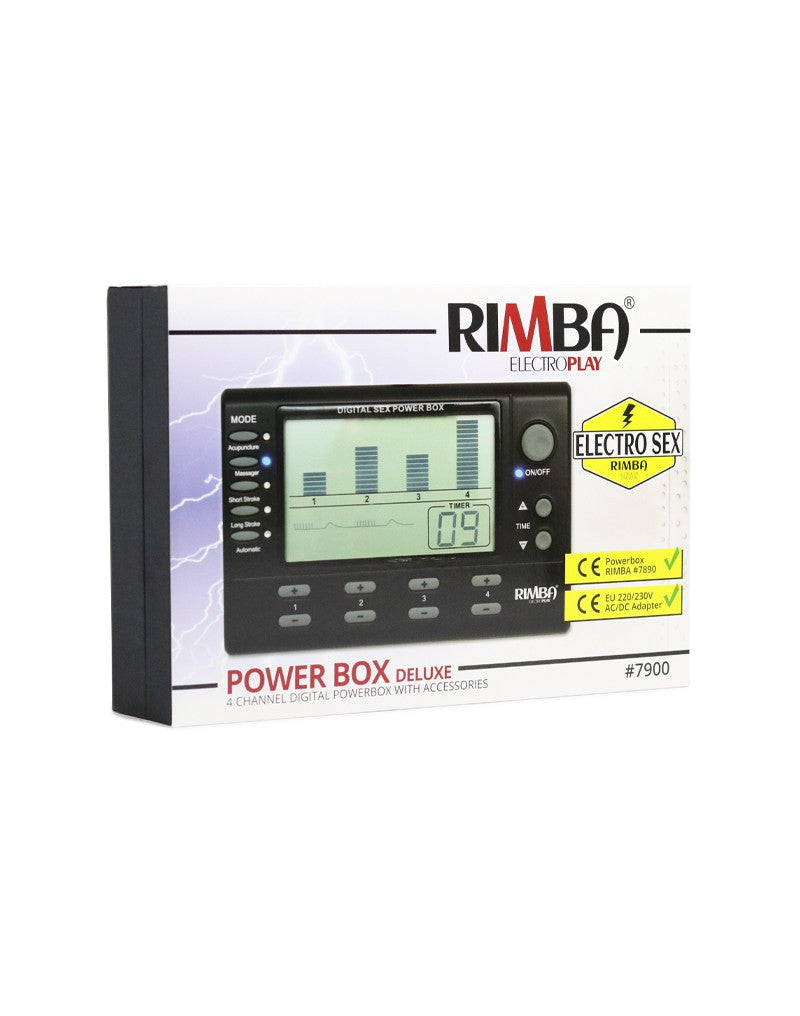 Rimba Electro Play - Elektro-Sex-Powerbox-Set mit LCD-Display