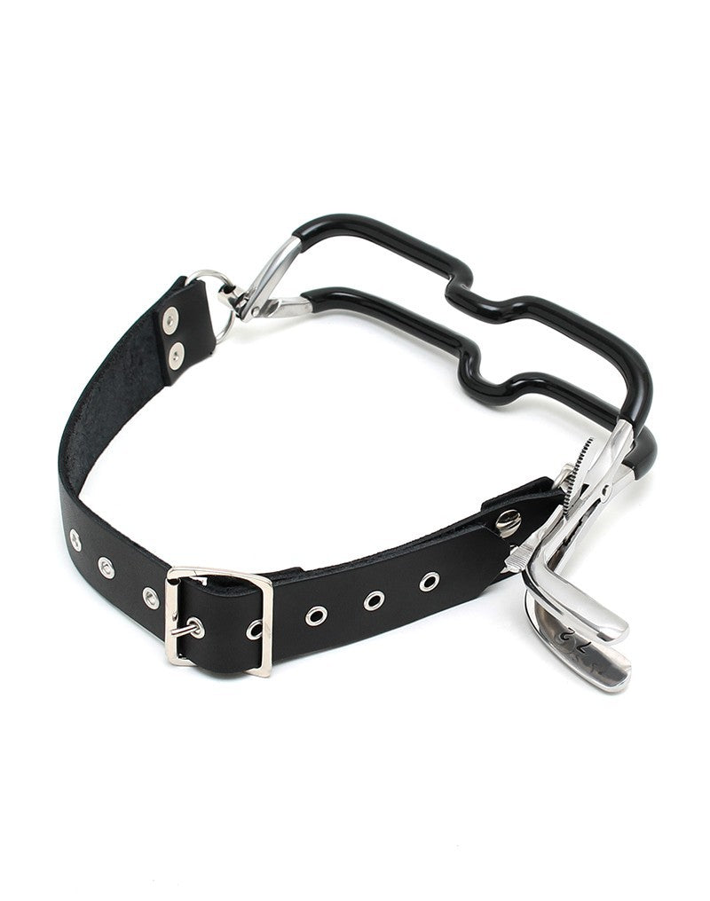 Rimba Bondage Play - Jennings Mundklemme mit Halsband