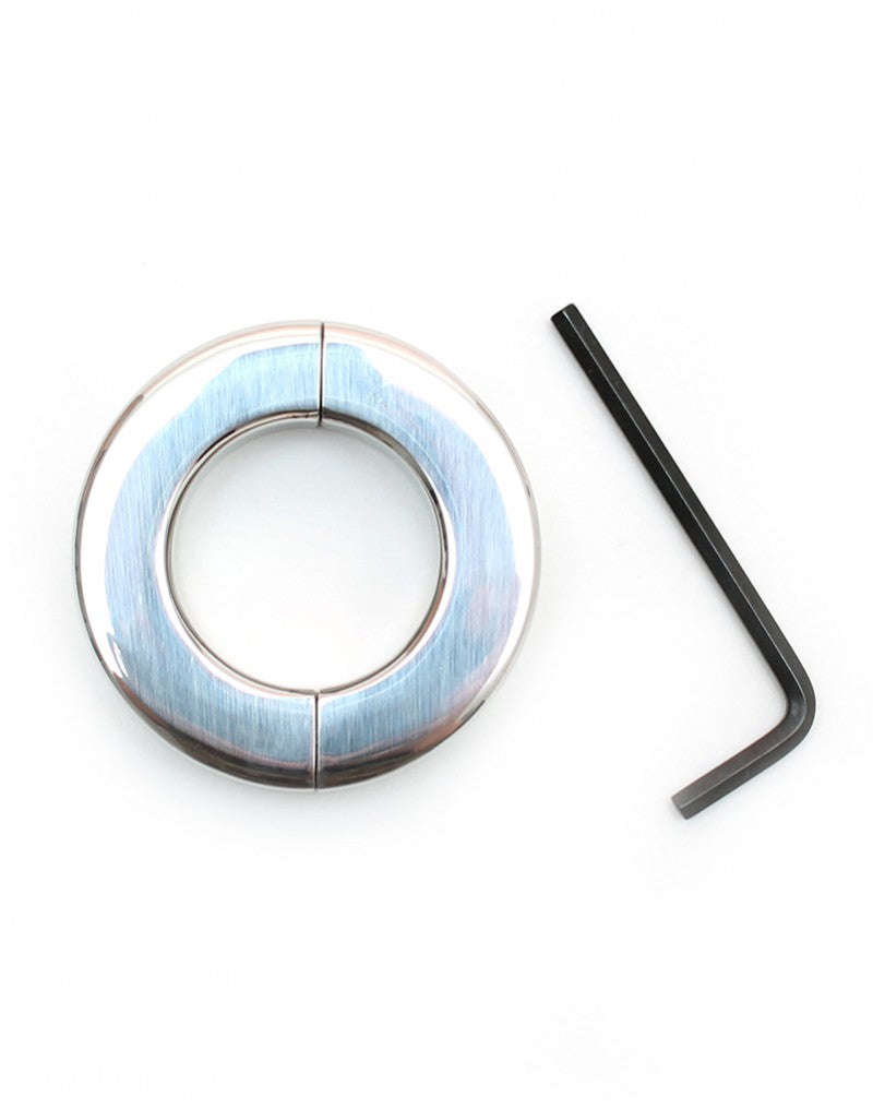 Rimba Bondage Play - Edelstahl Ballstretcher mit Inbusschlüssel (Höhe 1.5 cm)
