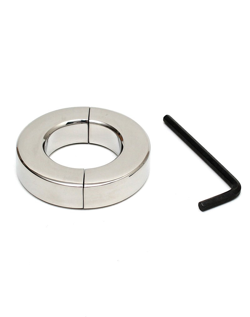 Rimba Bondage Play - Edelstahl Ballstretcher mit Inbusschlüssel (Höhe 1.5 cm)