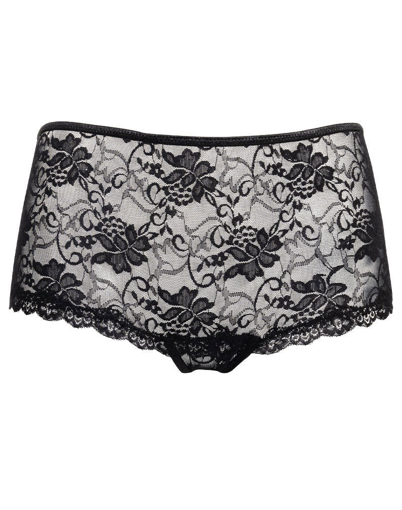 Amorable by Rimba - Slip mit offenem Rücken - One Size - Schwarz