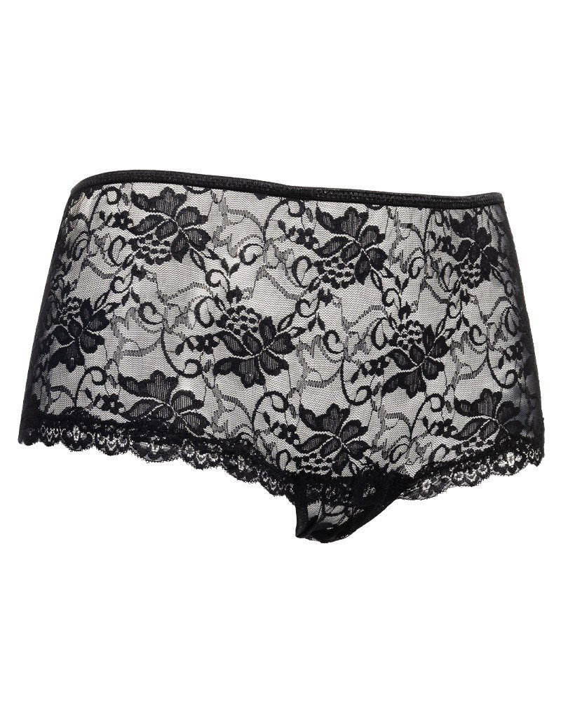 Amorable by Rimba - Slip mit offenem Rücken - One Size - Schwarz