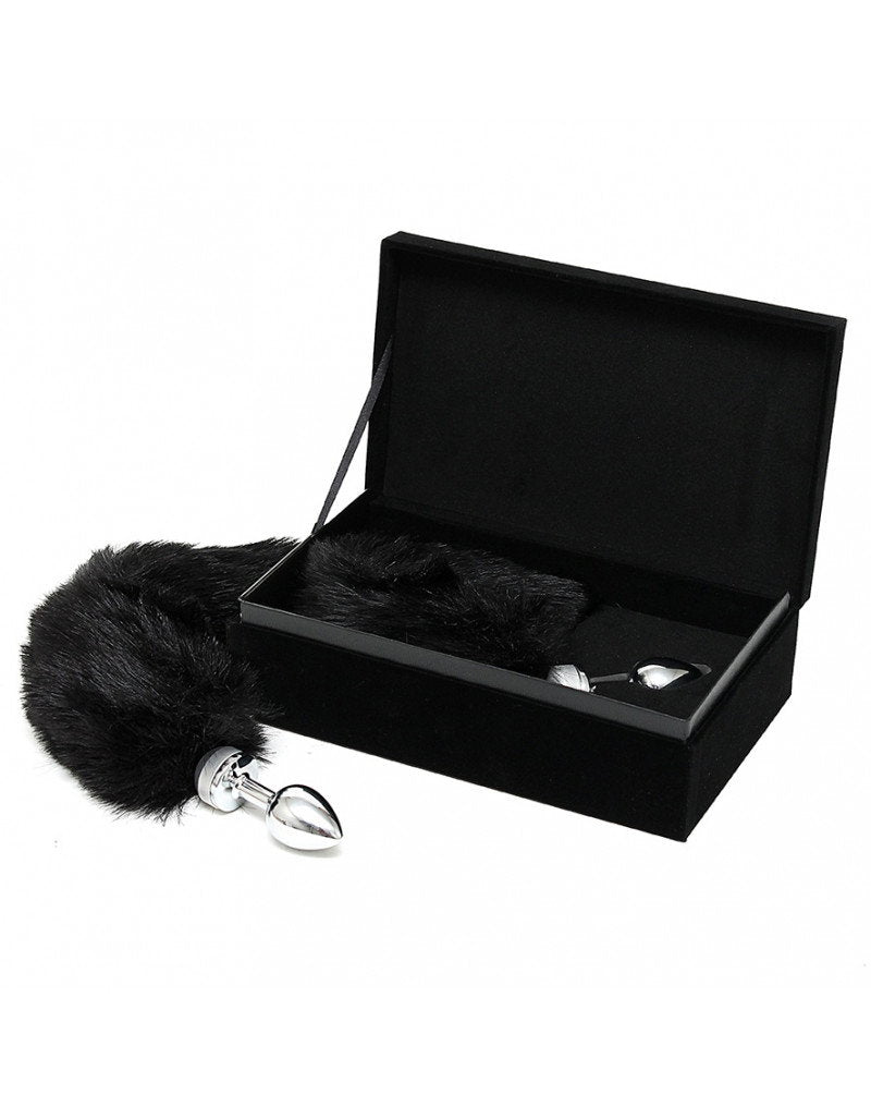3: Rimba - Buttplug, KLEIN masiv Edelstahl mit Schwanz (unisex)