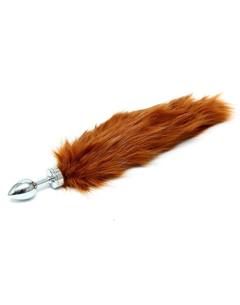 4: Rimba - Buttplug, KLEIN masiv Edelstahl mit Schwanz (unisex)