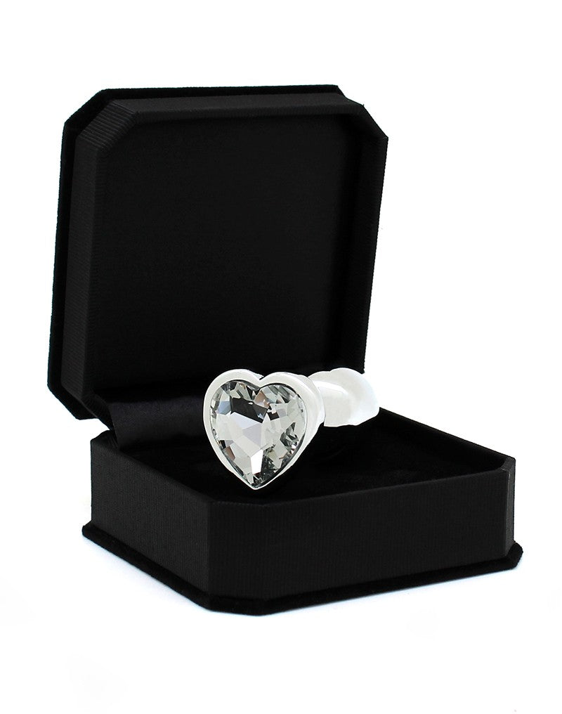 Rimba - Buttplug, KLEIN mit Herzform Kristal (unisex)