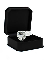 Rimba - Buttplug, KLEIN mit Herzform Kristal (unisex)