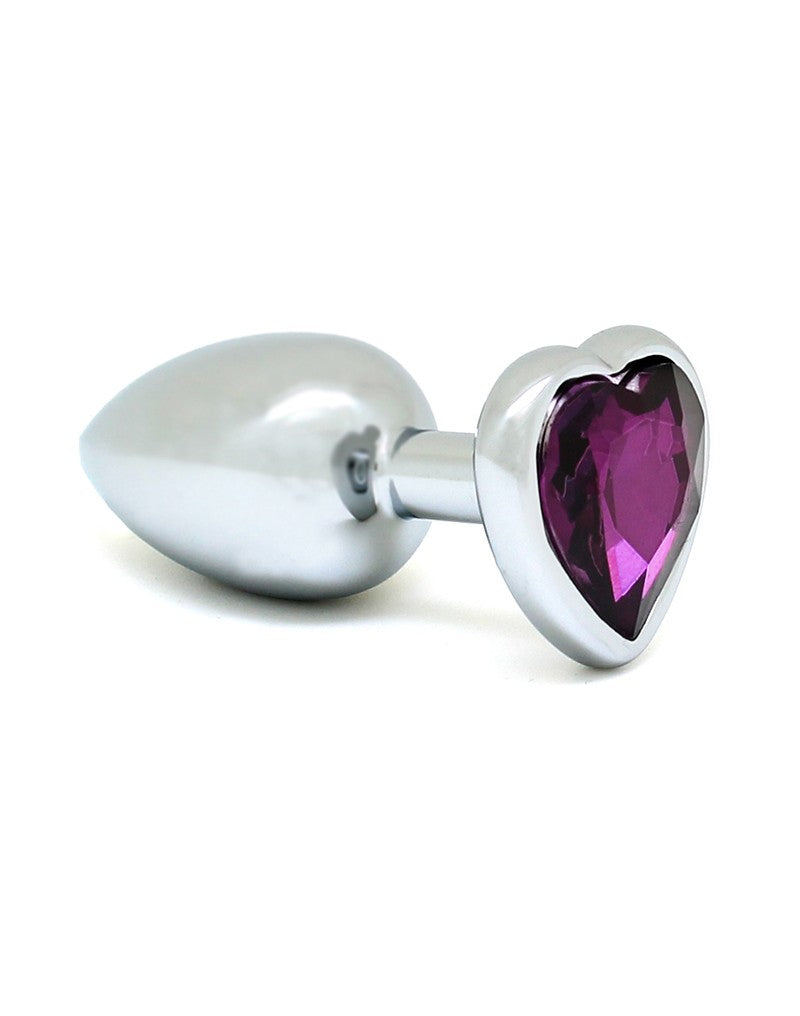 1: Rimba - Buttplug, KLEIN mit Herzform Kristal (unisex)