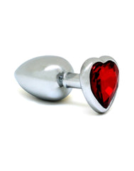 Rimba - Buttplug, KLEIN mit Herzform Kristal (unisex)