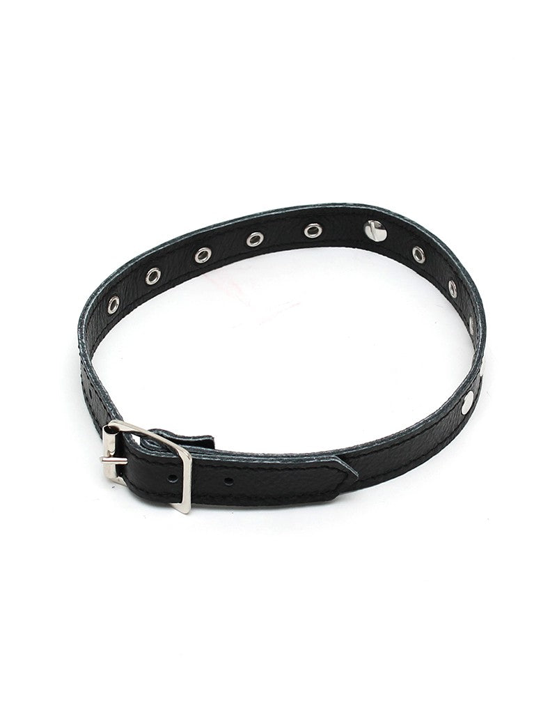 Rimba - Schmaler Halsband mit verzierten Nieten