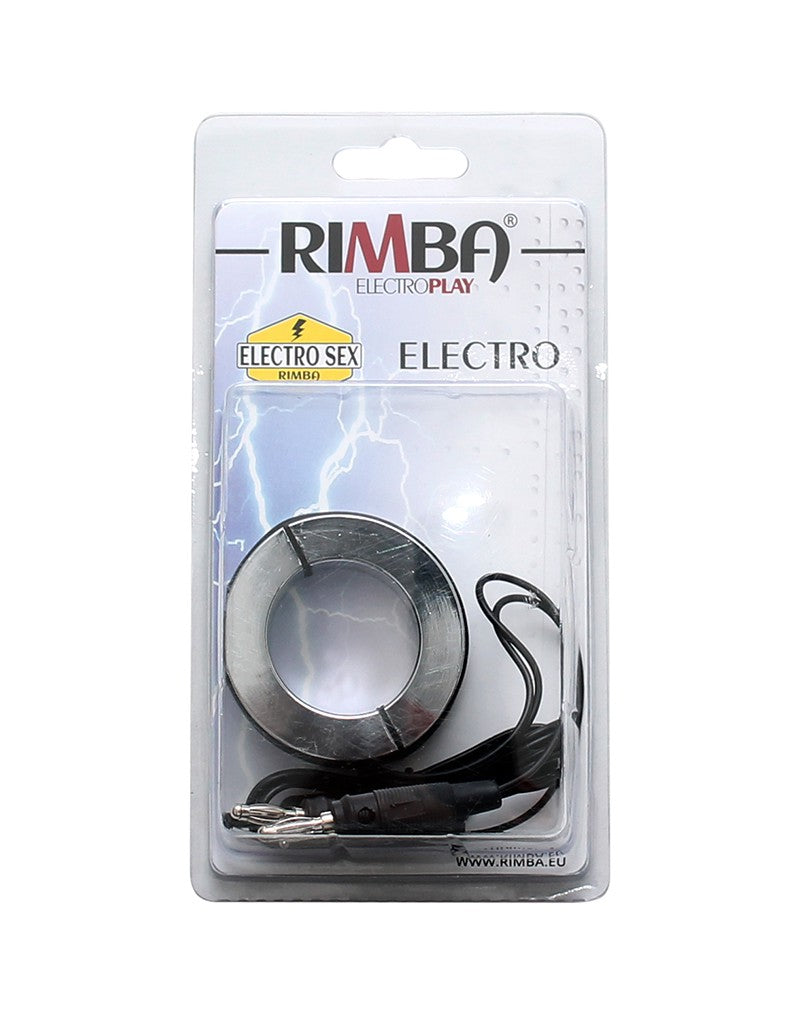 2: Rimba Elektro Sex Hodensack stretcher / Cockring, bi-polair masiv