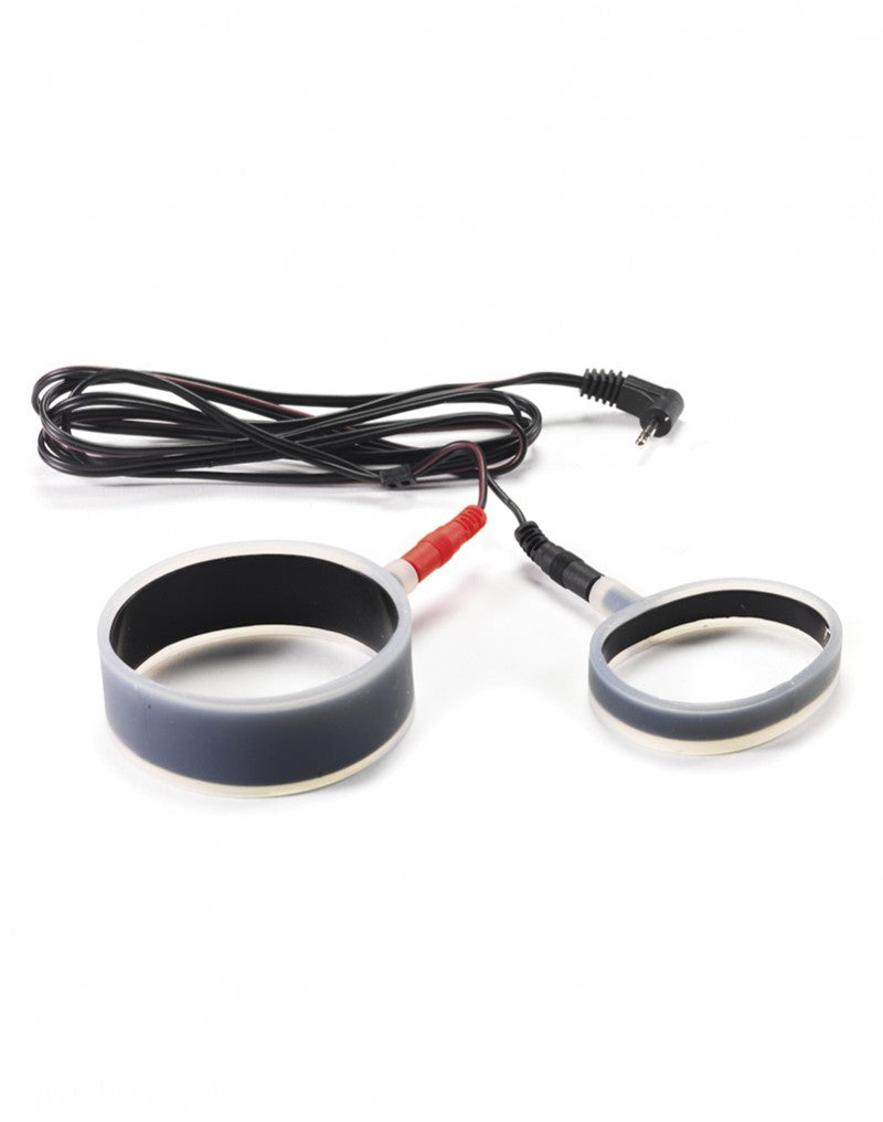 Rimba Latex Play - Triple Cock Ring - Schwarz