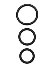 3: Rimba - Dreiteiliges Set flexibler Silikon-Penisringe