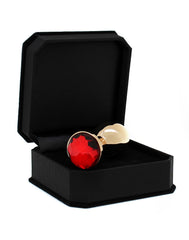 Rimba - Golden Buttplug, KLEIN mit Kristal (unisex)