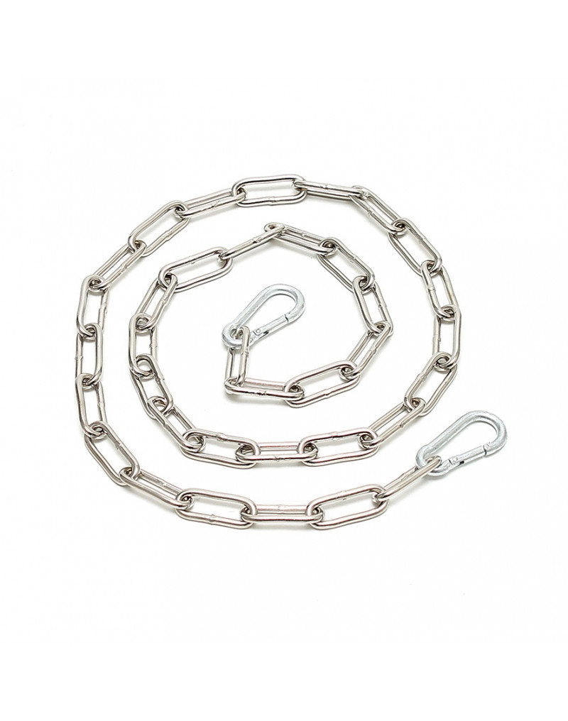 Rimba - Ketten, geschweizt mit 2 Karabinerhaken 100 cm.