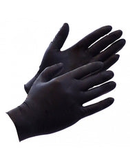 Rimba Latex Play - Einweg-Latexhandschuhe (100 Stück) - Schwarz