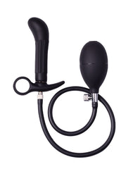 Rimba Latex Play - Aufblasbarer Analplug mit Pumpe - Schwarz