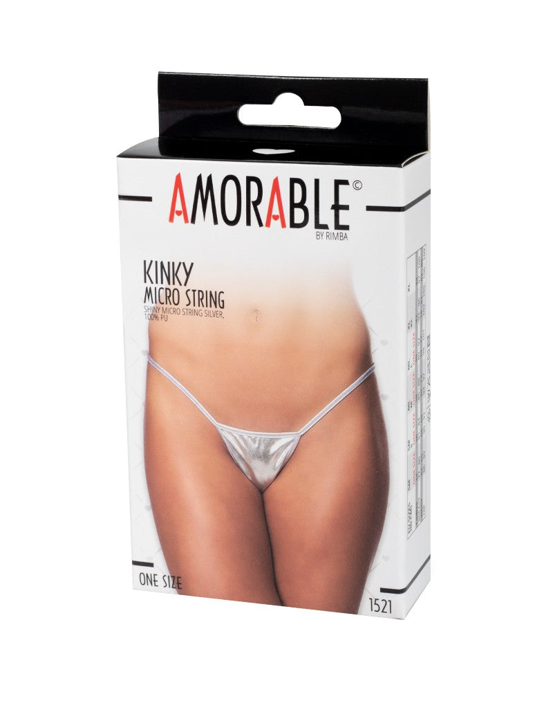 2: Amorable by Rimba - Mini String - One Size - Silver