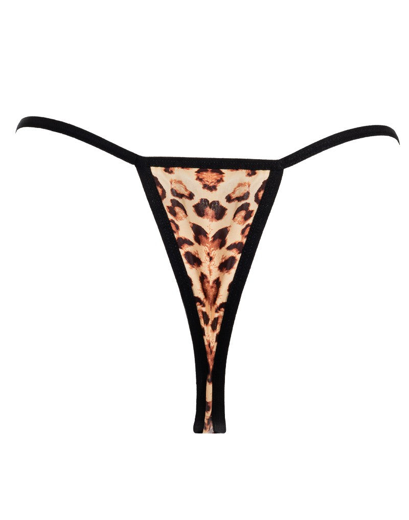 6: Amorable by Rimba - Mini String - One Size - Leopardenmuster