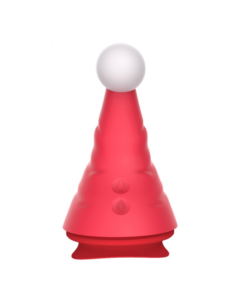 Rimba - Naughty Hat - Weihnachtsvibrator mit Klitorisstimulator