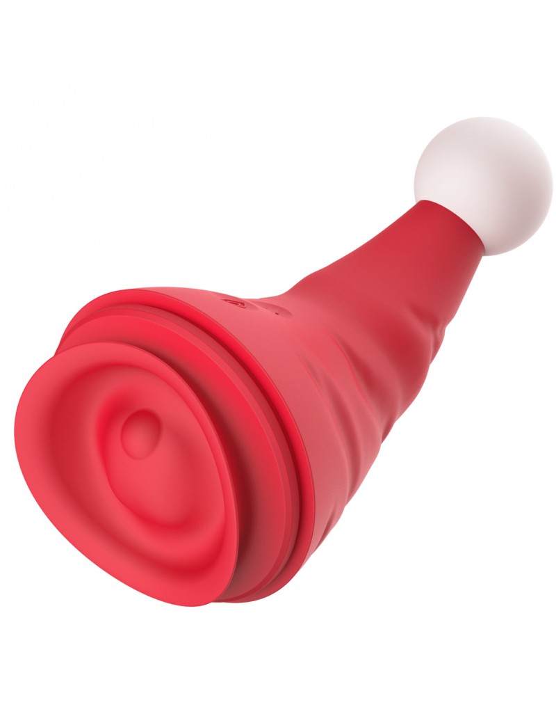 Rimba - Naughty Hat - Weihnachtsvibrator mit Klitorisstimulator
