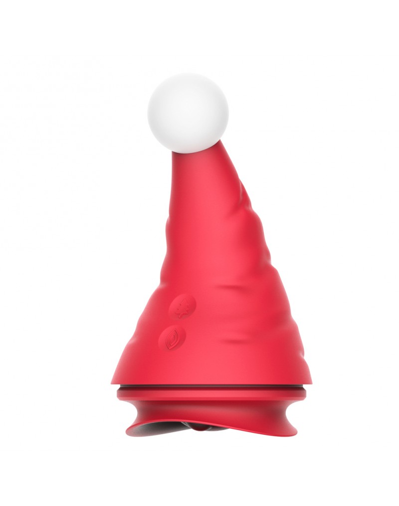 Rimba - Naughty Hat - Weihnachtsvibrator mit Klitorisstimulator