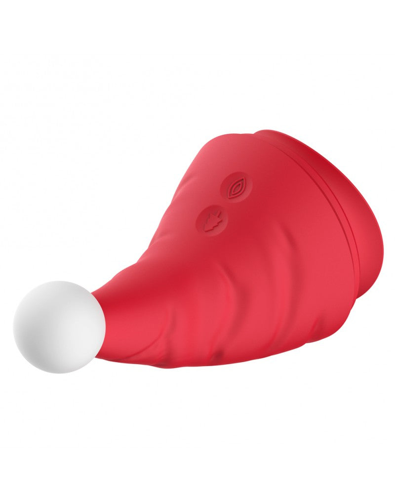 Rimba - Naughty Hat - Weihnachtsvibrator mit Klitorisstimulator