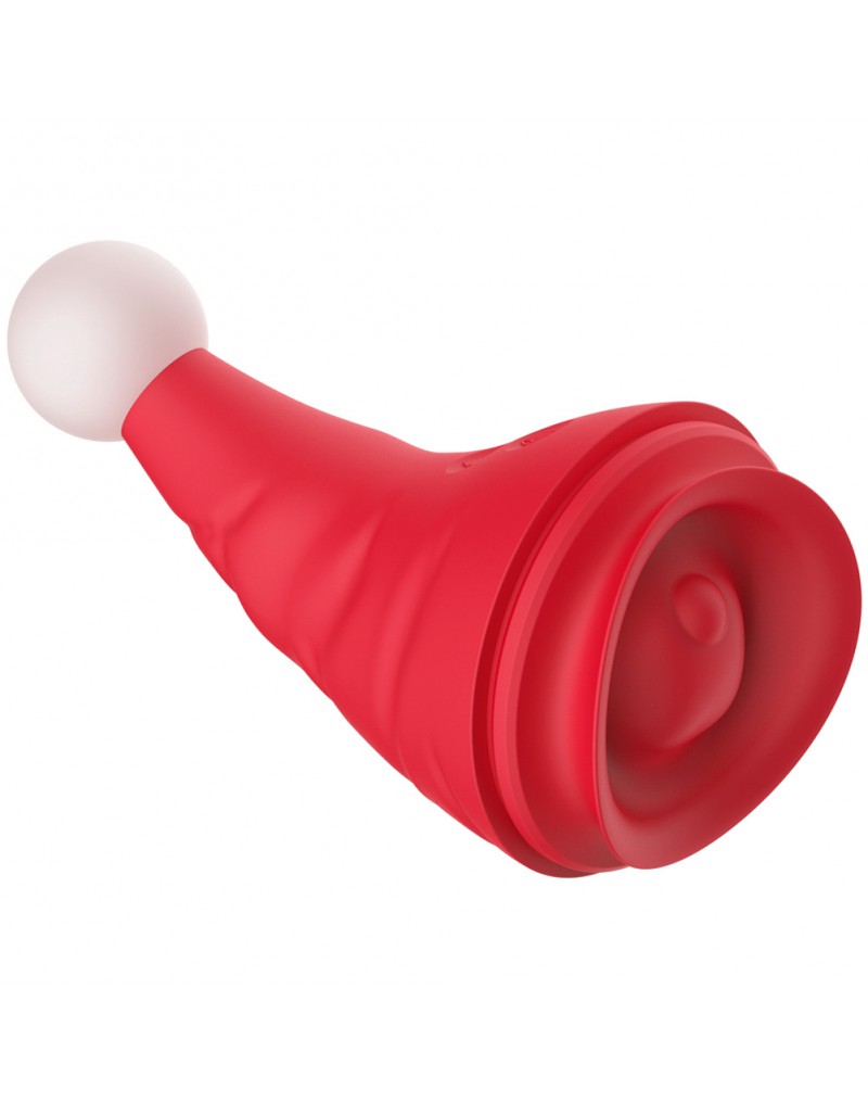 Rimba - Naughty Hat - Weihnachtsvibrator mit Klitorisstimulator