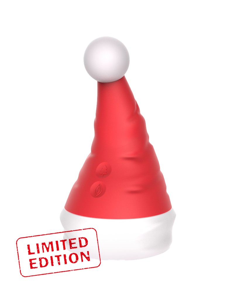 1: Rimba - Naughty Hat - Weihnachtsvibrator mit Klitorisstimulator