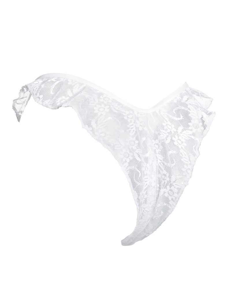 Amorable by Rimba - Offener brasilianischer Slip - One Size - Weiß