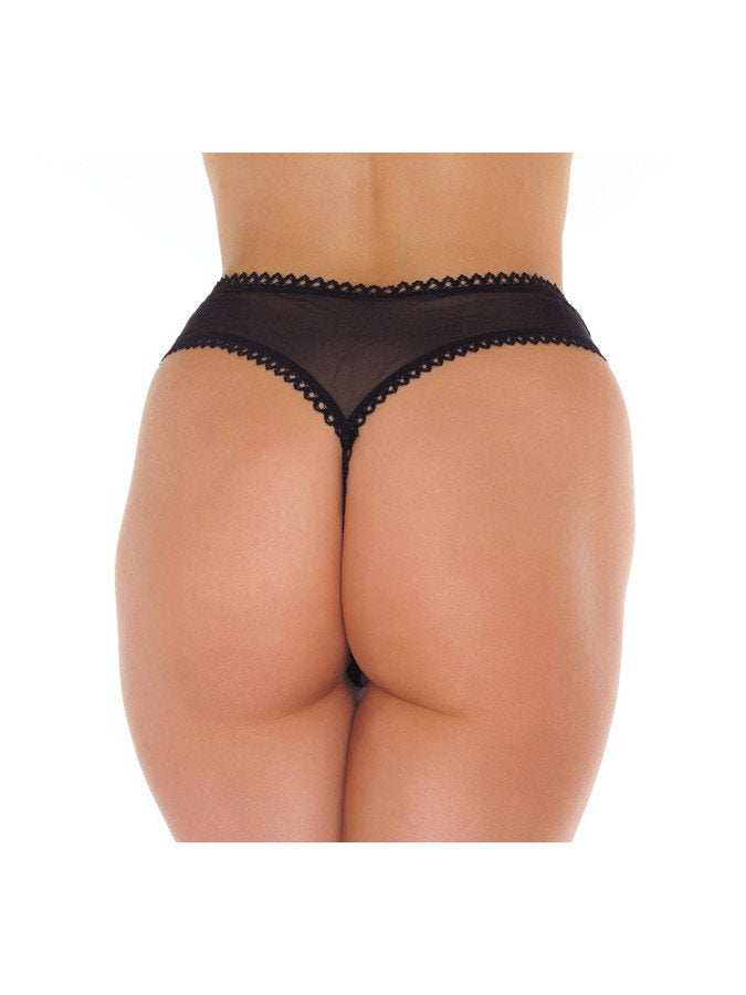 Amorable by Rimba - Offener String - One Size - Schwarz