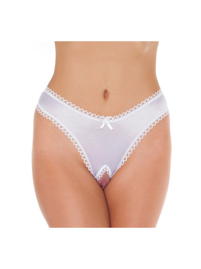 Amorable by Rimba - Offener String - One Size - Weiß