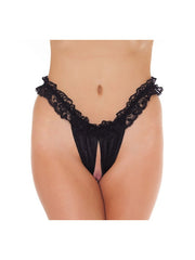 Amorable by Rimba - Offener Slip - One Size - Schwarz