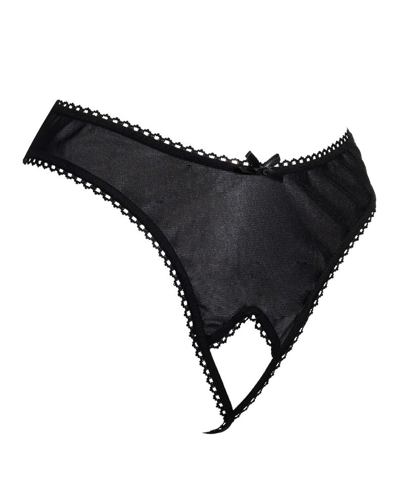 Amorable by Rimba - Offener String - One Size - Schwarz
