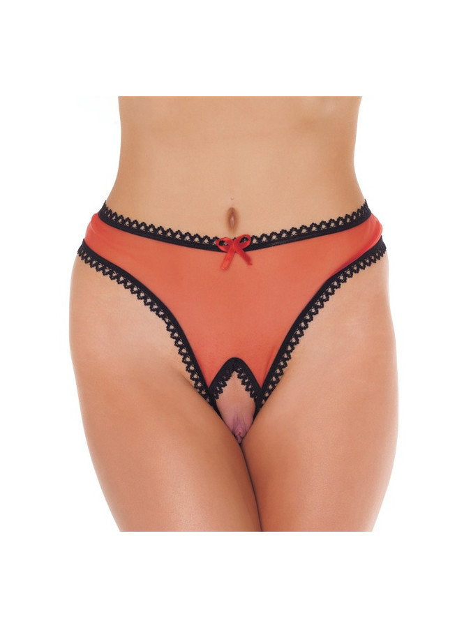 Amorable by Rimba - Offener String - One Size - Rot