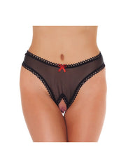 Amorable by Rimba - Offener String - One Size - Schwarz