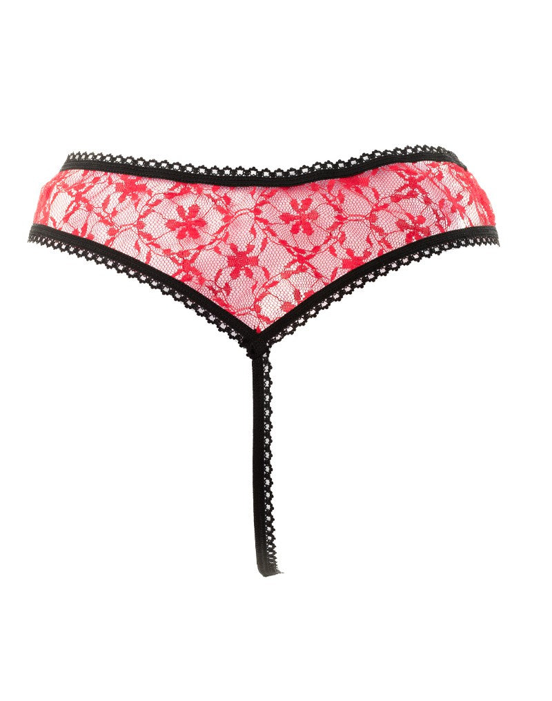 6: Amorable by Rimba - Offener String - One Size - Rot