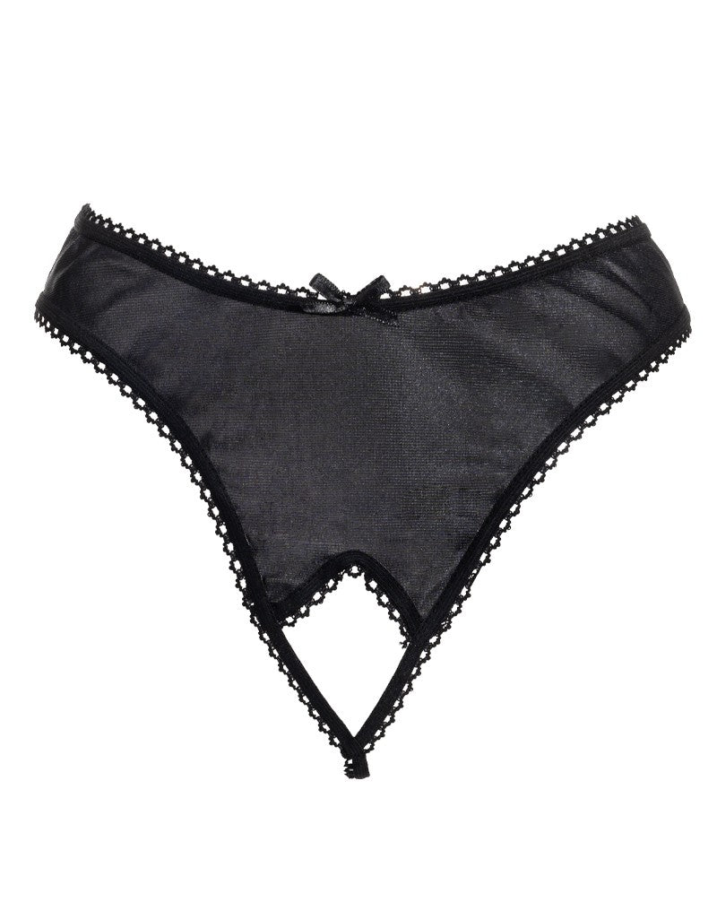 4: Amorable by Rimba - Offener String - One Size - Schwarz
