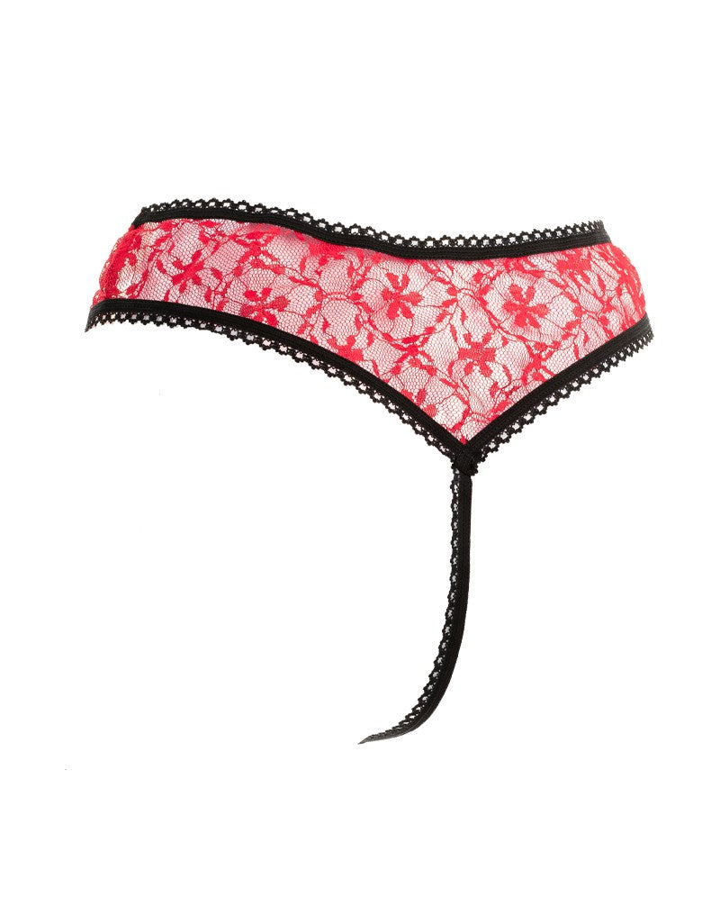 7: Amorable by Rimba - Offener String - One Size - Rot