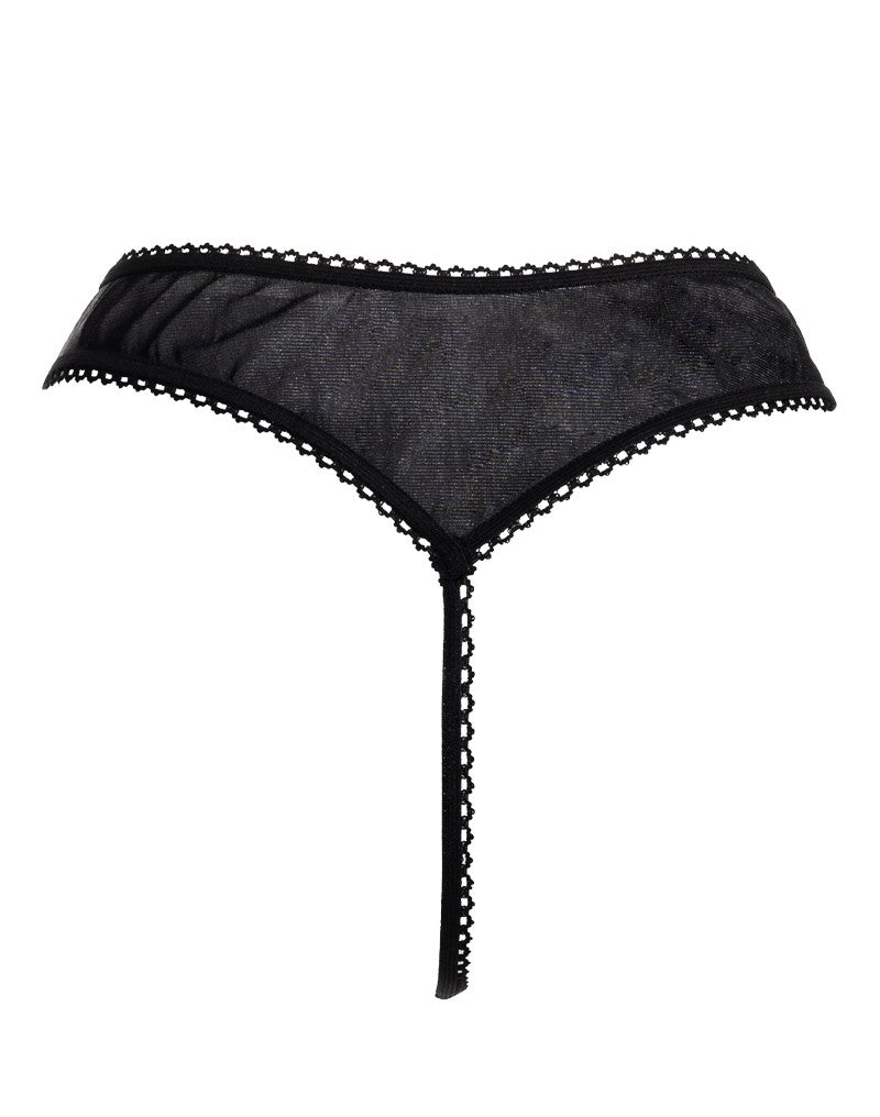 Amorable by Rimba - Offener String - One Size - Schwarz