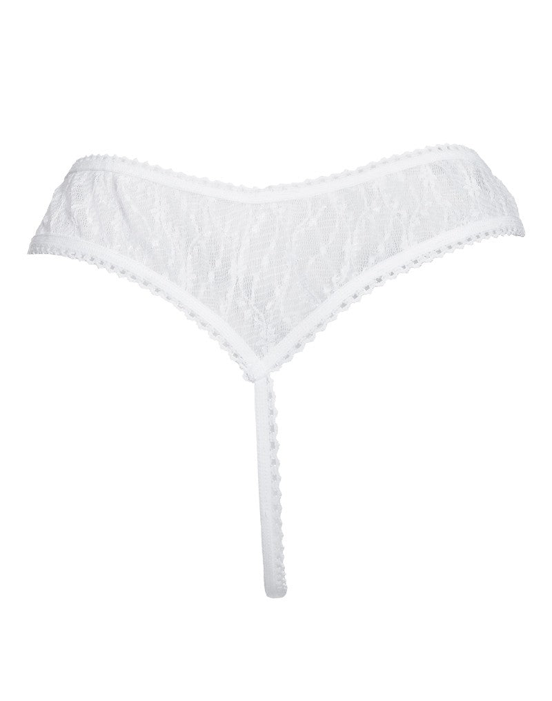 6: Amorable by Rimba - Offener String - One Size - Weiß