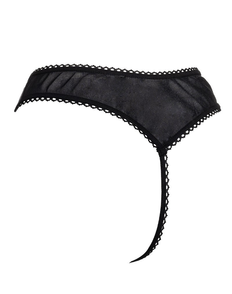 Amorable by Rimba - Offener String - One Size - Schwarz