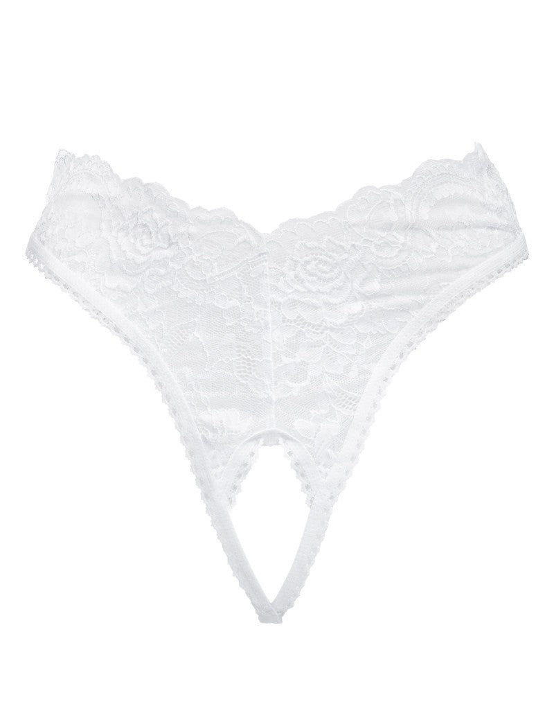 Amorable by Rimba - Offener String - One Size - Weiß