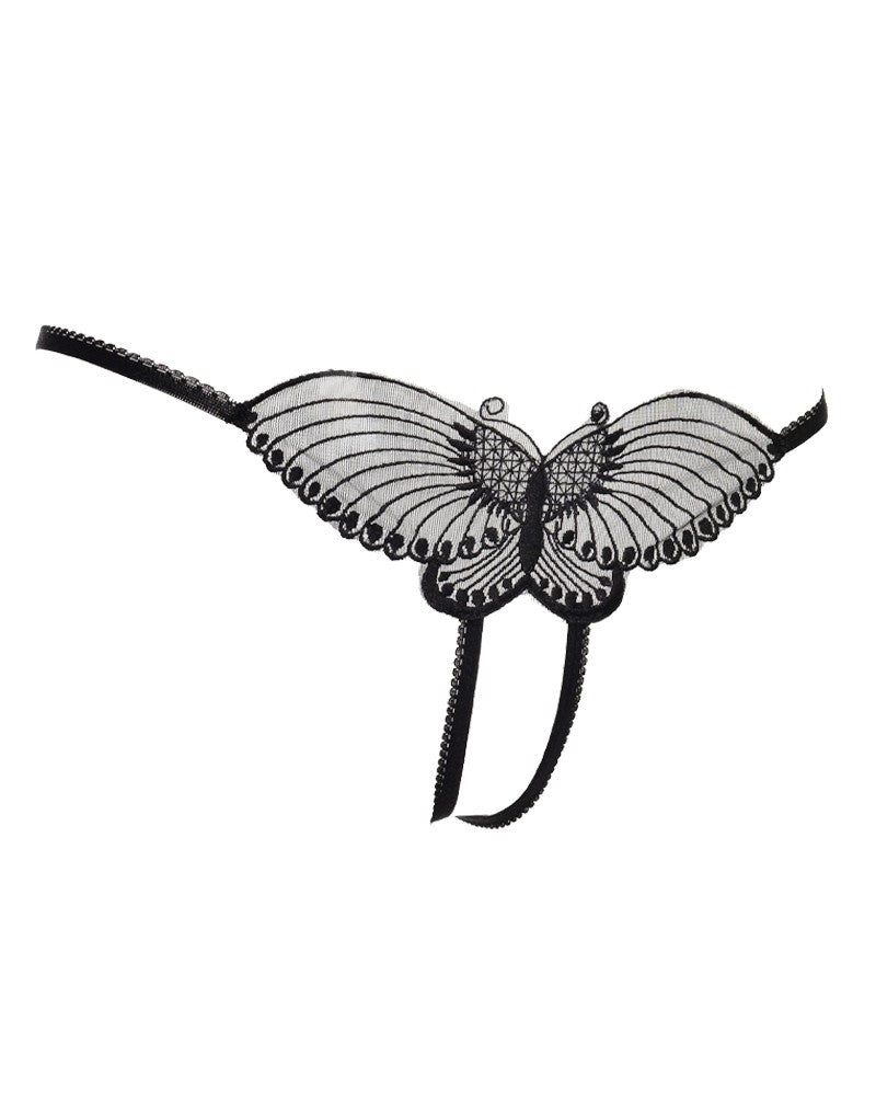 4: Amorable by Rimba - Offener String - One Size - Schwarz