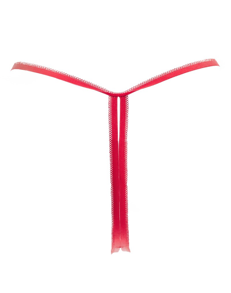 Amorable by Rimba - Offener String - One Size - Rot