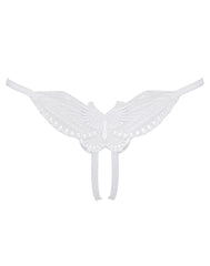 Amorable by Rimba - Offener Schmetterlingsstring - One Size - Weiß