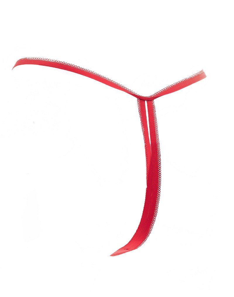 7: Amorable by Rimba - Offener String - One Size - Rot