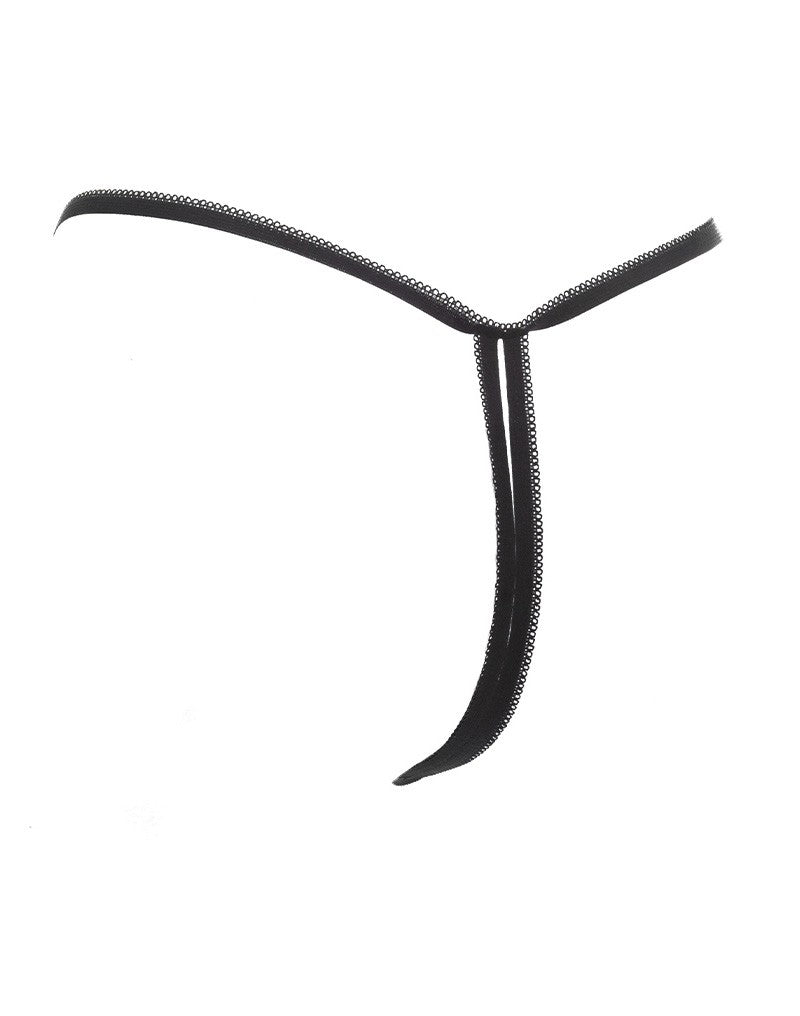 Amorable by Rimba - Offener String - One Size - Schwarz