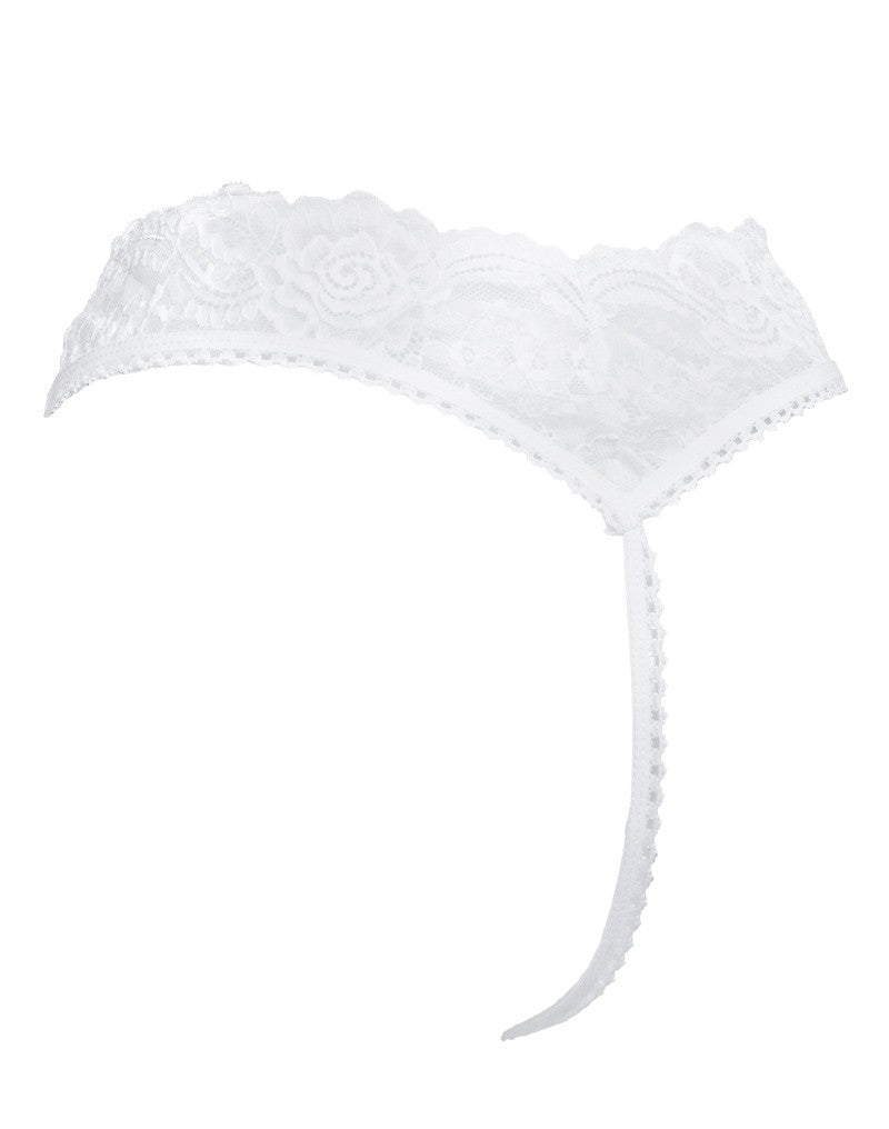 Amorable by Rimba - Offener String - One Size - Weiß