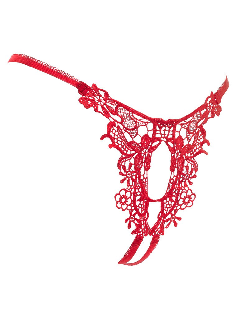 Amorable by Rimba - Offener String - One Size - Rot